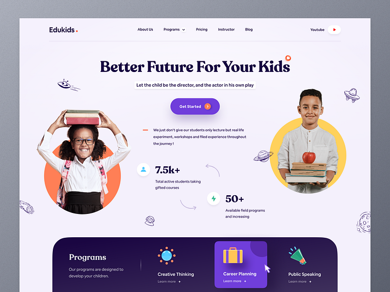 Online Learning Platform for Kids by Farzan Faruk on Dribbble