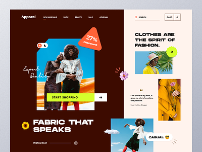 Fashion Website concept apparel clothing brand clothing company clothingline ecommerce fashion fashionblogger homepage landing page mockup online shop outfits photography streetwear style ui ux web design website website design