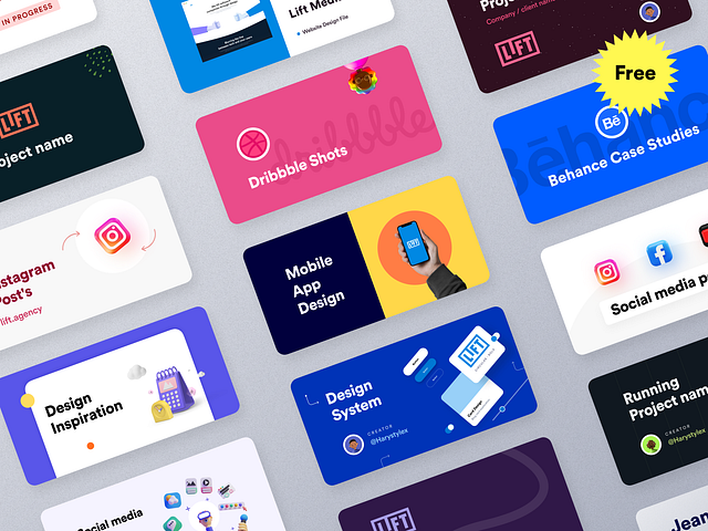 15 Free Project thumbnails (Figma freebie) by Farzan Faruk for Konpo on ...