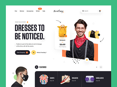 Clothing Brand Landing page apparal clothing clothing company clothing line ecommerce fashion fashion blogger homepage landing page makeover mens menswear mockup outfits style summer ux web design website winter