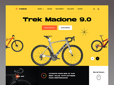 Bike Shop Landing page - Trek