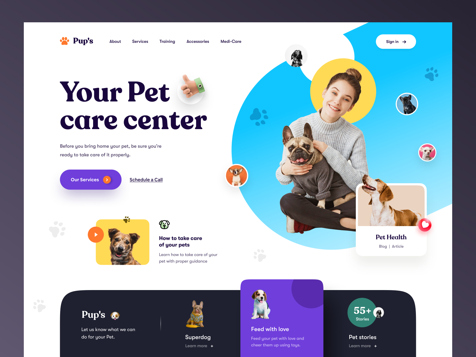 Pet sales health websites