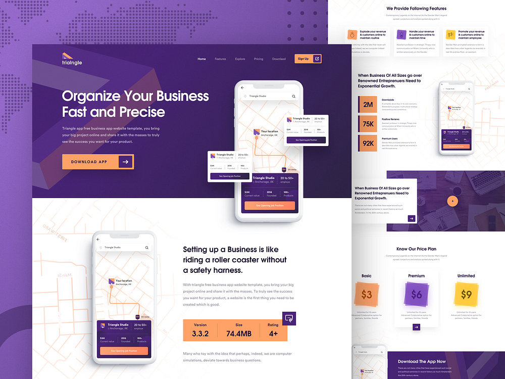 App Landing Page by Farzan Faruk on Dribbble