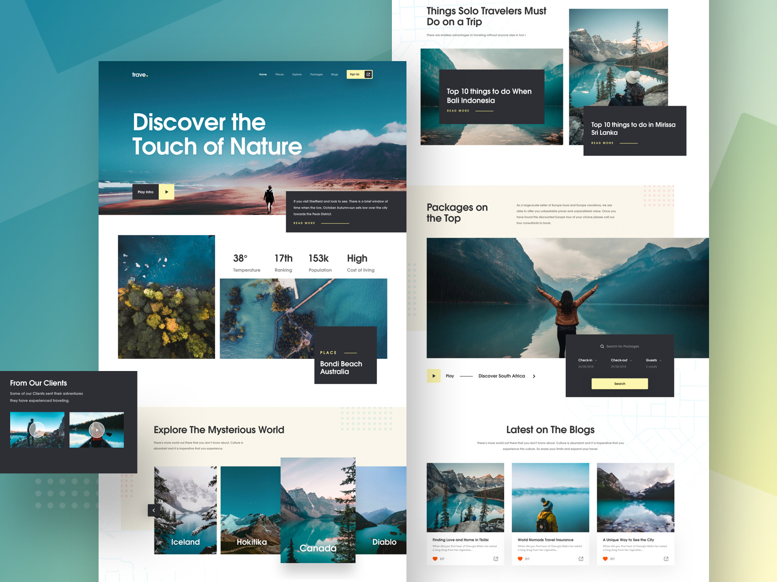 Travel Landing Page Exploration