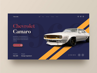 Chevrolet. 2019 trends car chevrolet classic car colourful website ecommerce graphics header header illustration hiwow homepage landing page product speed sportscar typography vintage car web design web design agency website