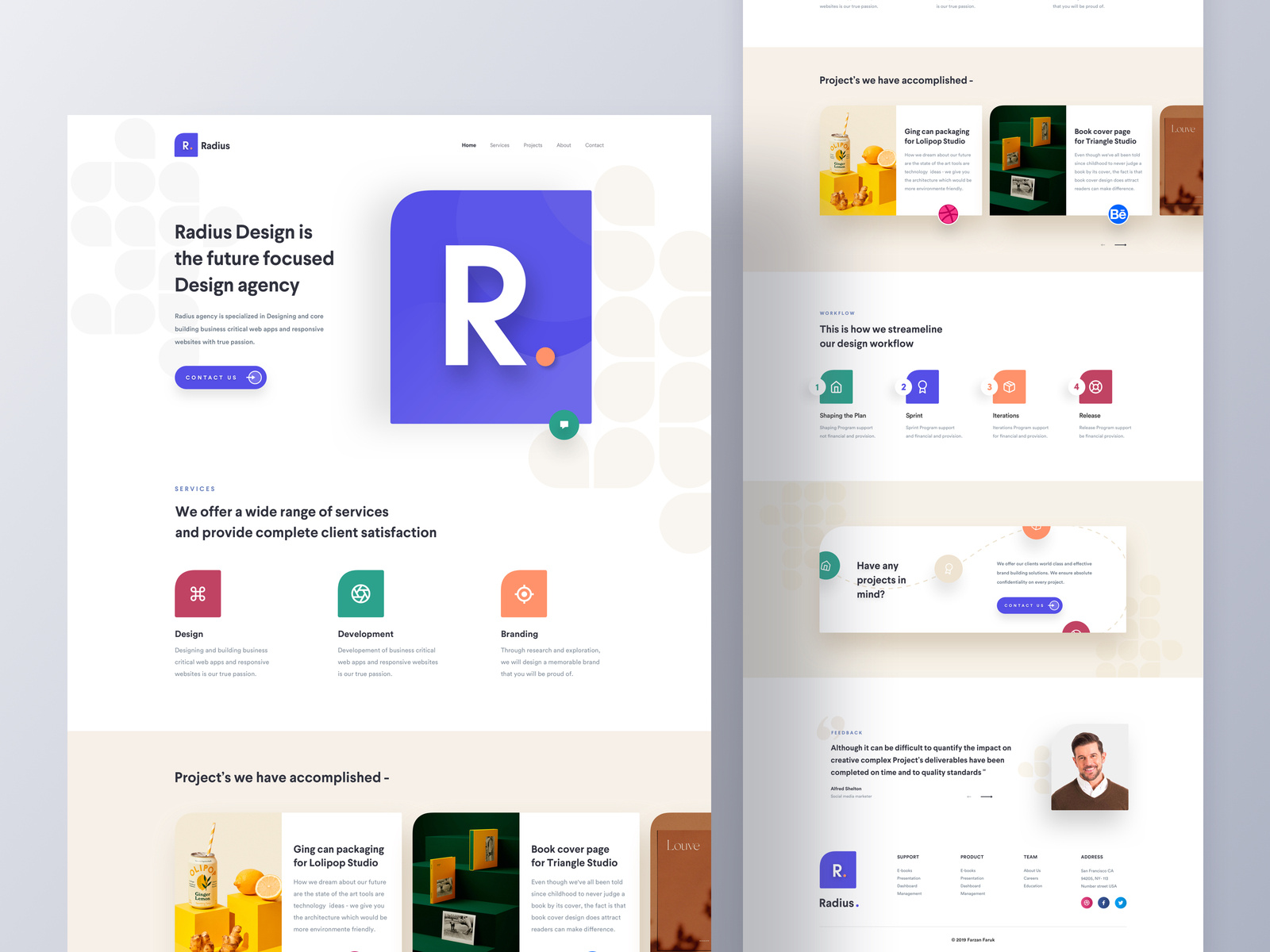 Radius - Agency Landing Page
