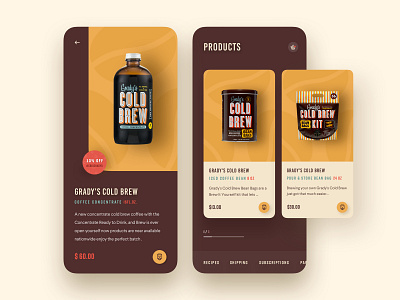 Product Page Exploration 2019 trends android app business cart coffee shop cold brew coffee ecommerce ecommerce app food app hiwow illustration ios app landing page mobile app product ui ux web design web design agency website