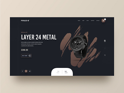 MINUS-8 2019 trends cart clean black dark design ui ux ecommerce fashion wear clock watch time hiwow illustration industrial store shop landing page marketing product designer shopping smartwatch technology apple typography watch shop watch store watches webdesign website