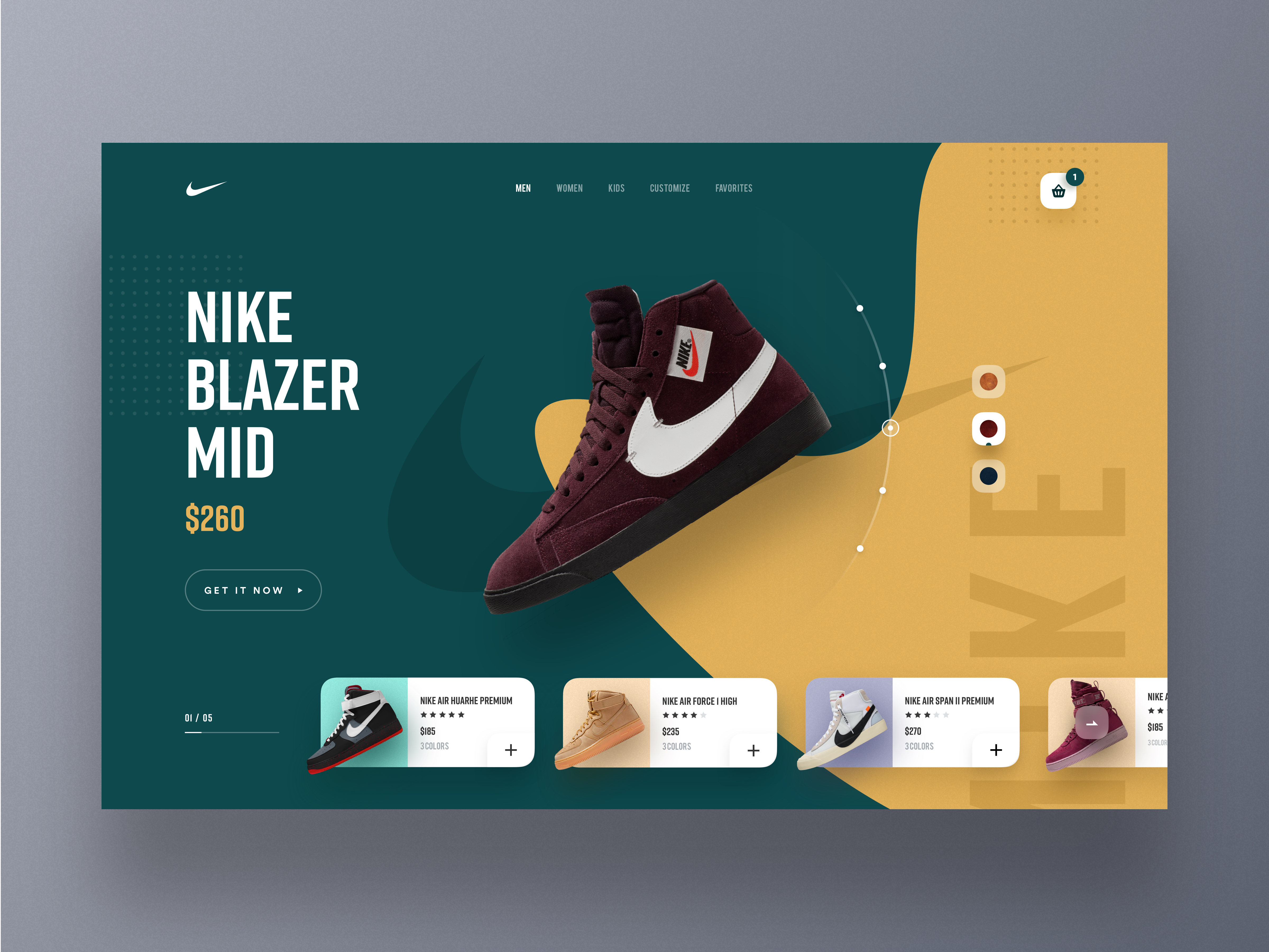 Nike Website Design by Farzan Faruk 