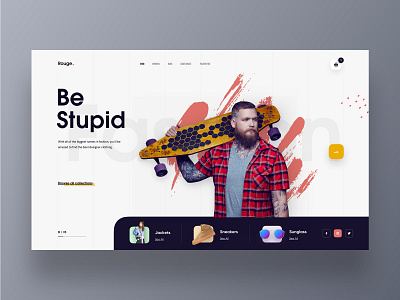 Rouge - Clothing Store Web UI 2019 trends cart clothing store colourful design ecommerce fashion header hiwow homepage industrial store shop landingpage marketing marketing agency online shopping product design product landing page sportswear style theme typography