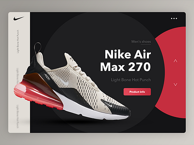 Nike Air Max 270 Product Page agency clean design heaven nike web photoshop product simple sketch ui ux