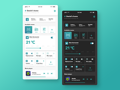Smart Home iOS App Concept 2019 adobe app apple clean design ios product simple smart home ui ux xd xd design