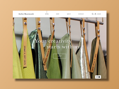 Ecommerce Landing Page artisan design ecommerce ui website workshop