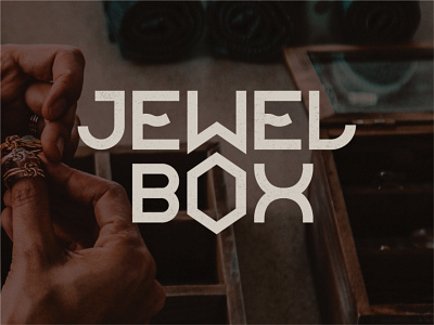 Jewel Box Wordmark clean handmade identity jewel logo logotype minimal wordmark