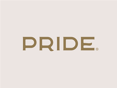 Pride Wordmark custom lettering logo pride wordmark