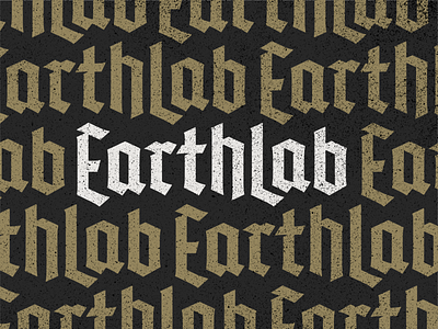EarthLab Wordmark beer blackletter branding brewery clean lettering logo modern typography wordmark