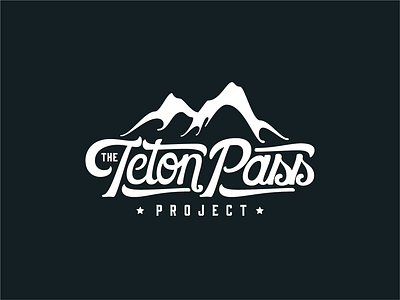 The Teton Pass Project adventure badge clean design icon illustration illustrator lettering lockup logo mountain nature outdoors rocky mountains tetons type typography vector wild wilderness