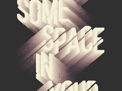 Type Experiment fade illustration lettering lockup retro space texture type typography