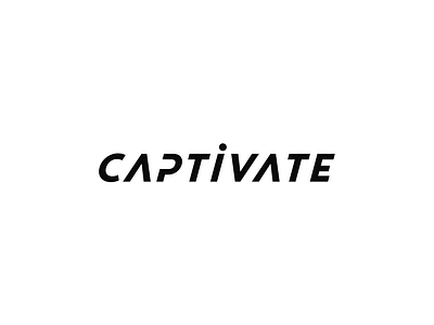 CAPTIVATE clean lettering logo typography