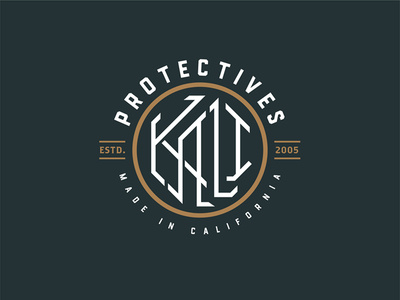 KALI Badge badge branding california clean design icon illustration illustrator kali lettering lockup logo type typography vector