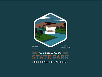 Oregon State Parks Cider Label