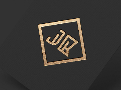 J.B. MONOGRAM blackandgold branding clean diamond foil foil stamp icon illustration lettering logo mockup monogram monogram logo stamp typography vector