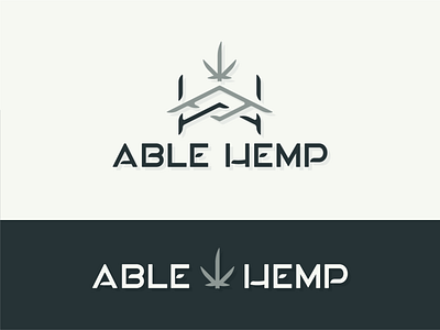 Able Hemp Logo branding cbd custom fresh graphicdesign hemp lettering lockup logo logodesign marijuana modern simple weed wordmark