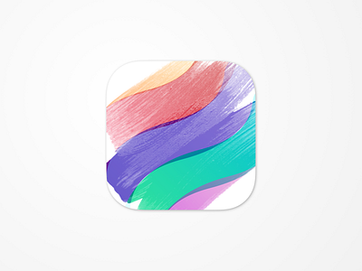 ProCreate Icon Redesign app icon art colors getcreativewithprocreate icon procreate redesign reimagined stroke
