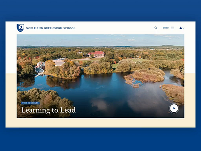Nobles Navigation Menu 829 animation creative design education layout navigation responsive design school ui website design