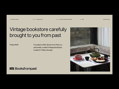 Booksfrompast graphic design logo minimalistic