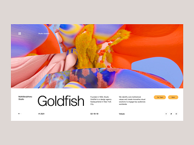 Godfish gradient graphic design illustration minimalistic ui ux white