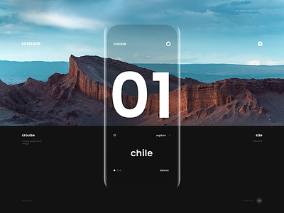 Samsung : Mobile welcome screen black galaxy s9 minimalistic mobile mobile interaction phone ui ux web design