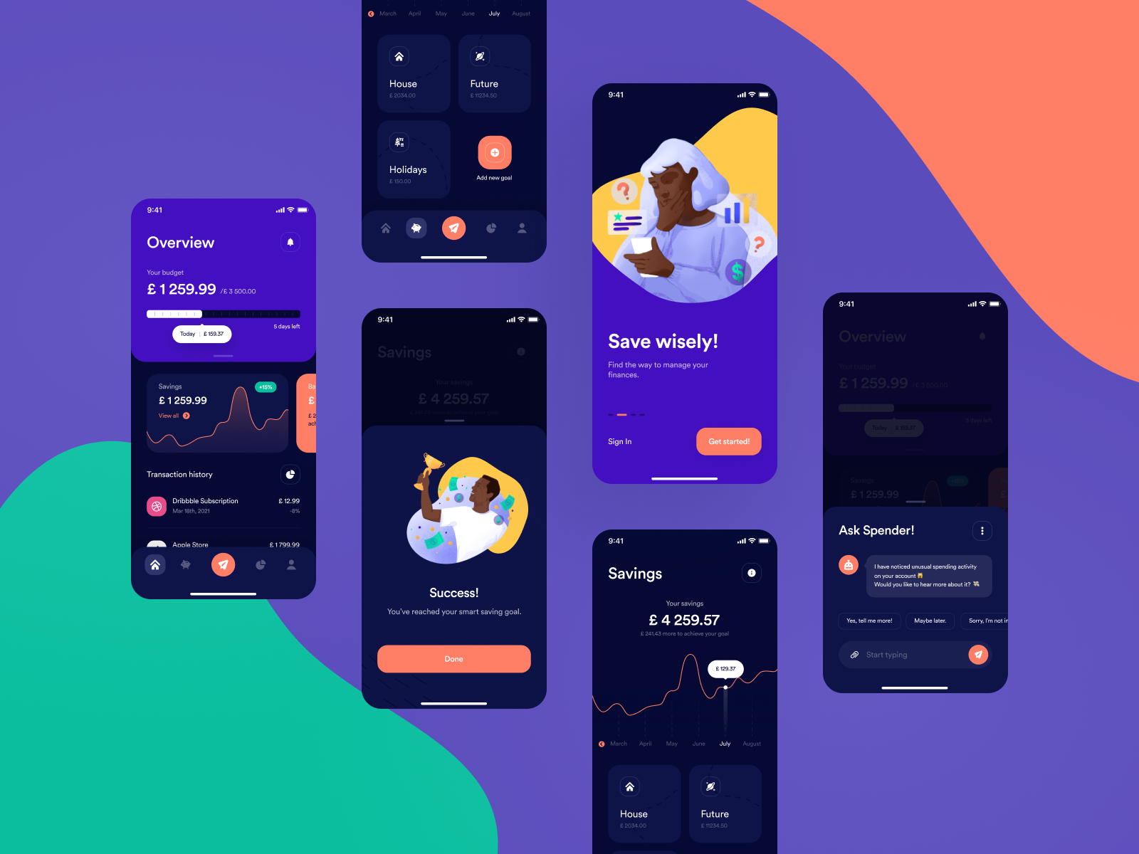 Spender – iOS app by Luka Bendić on Dribbble