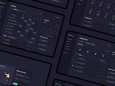 ScoreSheet – Web app analytics app b2b b2c box cards clean clean design clean ui dark mode dashboard design education minimal minimalism minimalistic service statistics table ui