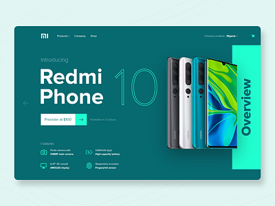 Redmi Phone 10: Product Page Concept