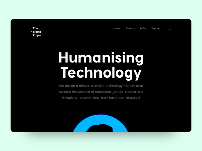 The Bionic Project: Website UI Design Project ui website design