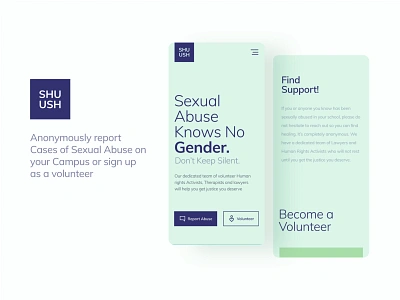 Shuush design figma mobile ui web website design