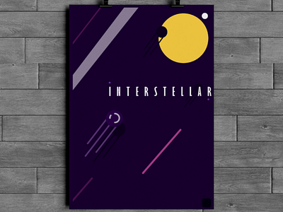 Interstellar poster illustration space design