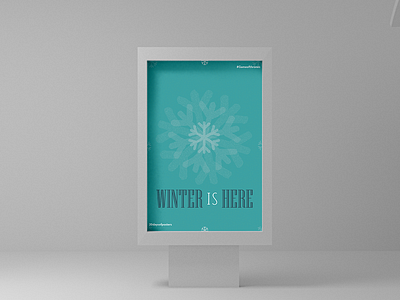 Winter is here design gameofthrones illustration poster challenge