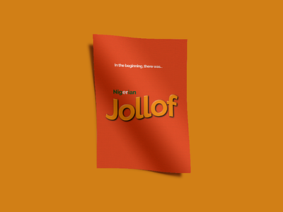 Jollof Wars jollof nigeria food poster naija