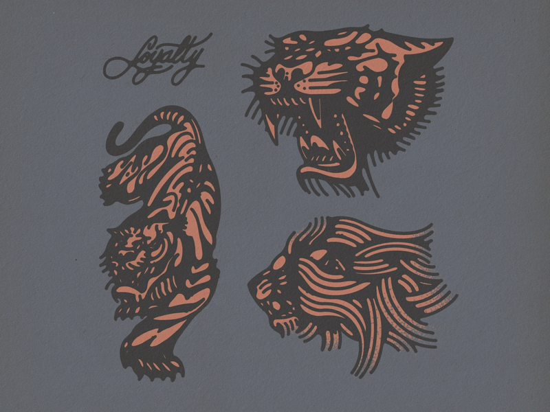 Tattoo Traditional Lion Vector Images over 410