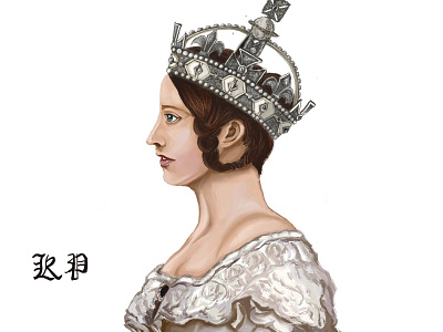 Queen Victoria branding design digital art digital illustration digital painting digitalart drawing illustration oil paint procreate united kingdom victoria