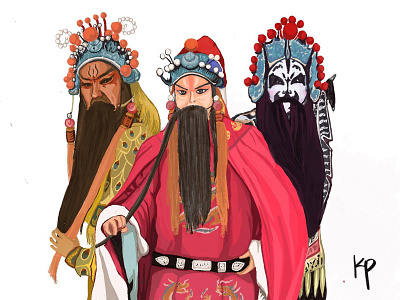 Peking Opera branding design drawing gaming illustration procreate