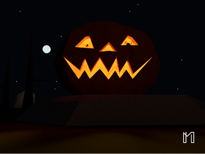 Jack-o'-lantern | Halloween 3d blender design halloween jack o lantern lantern low poly pumpkin uv
