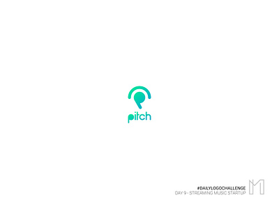 #dailylogochallenge Day 9 - Streaming Music Startup branding dailylogochallenge design icon illustration illustrator logo pitch typography vector