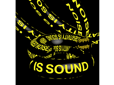 Sound is Noise ihatetype posterdesign typography
