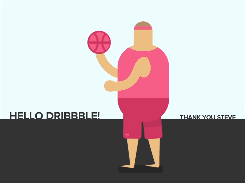 Spinning a Ball after effects animated gif animation basketball basketball player gif illustration