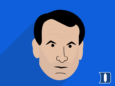 Coach K basketball coach coach k daily illustration duke illustration illustrator march madness portrait