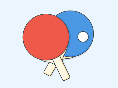 Ping Pong Paddles daily illustration illustration illustrator paddles ping pong ping pong paddles sketch table tennis