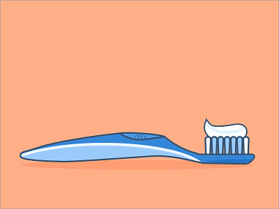 Toothbrush daily illustration illustration illustrator national donut day toothbrush toothpaste
